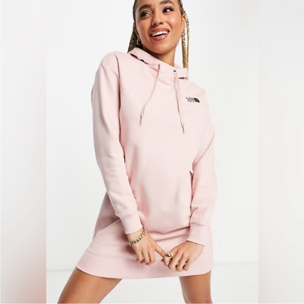 BLACK version ~ The North Face Hoodie Mini dress/tunic ~ Size Small in Black